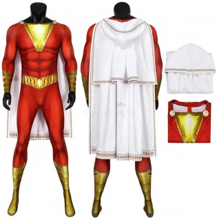 Shazam Jumpsuit Billy Batson Cosplay Costume