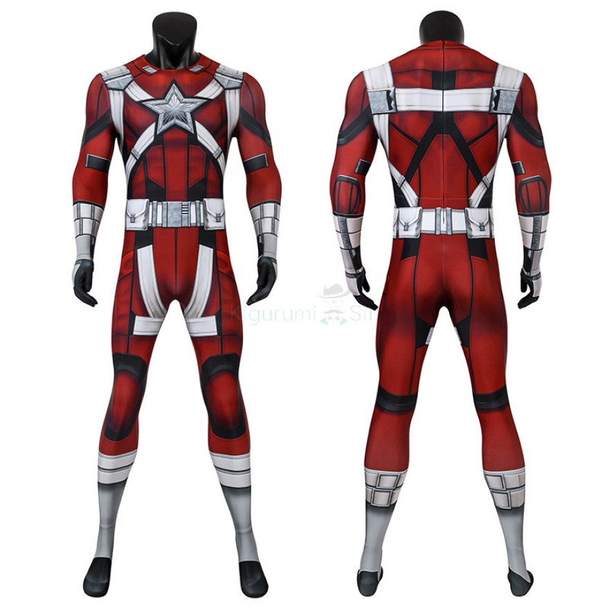 Red Guardian Jumpsuit Black Widow Cosplay Costume
