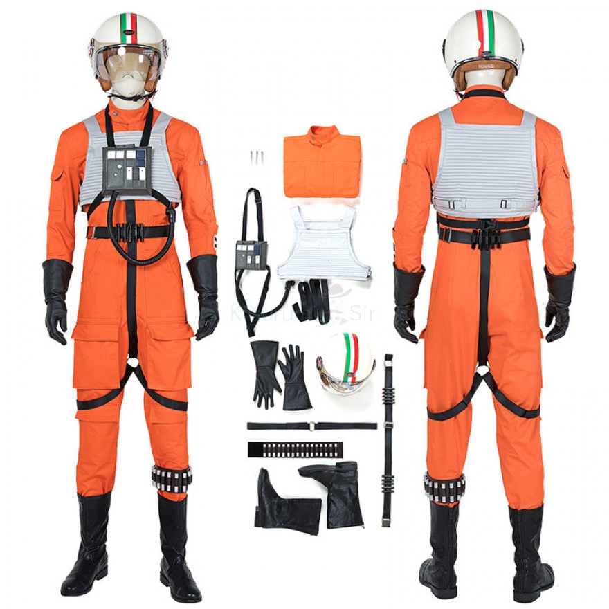 Star X-Wing Pilot Fighter Cosplay Costume
