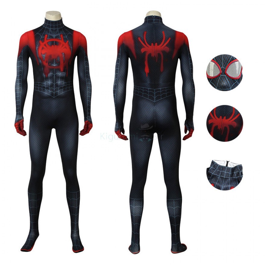Adult Spider Jumpsuit Miles Morales Cosplay Costume