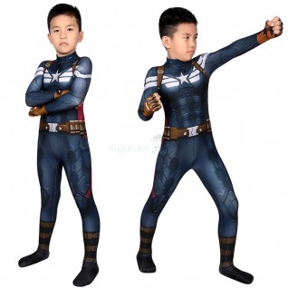 Captain America The Winter Soldier Steve Rogers Cosplay Costume for Kids
