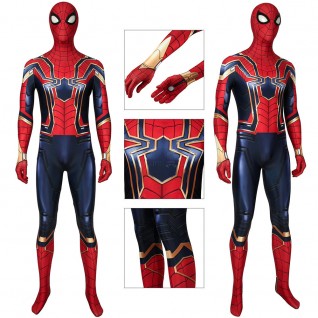 Spiderman Cosplay Costumes Avengers Endgame Iron Spider Armor Jumpsuit