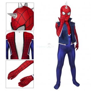 Spider-Punk Cosplay Costume Spiderman Jumpsuit for Kids