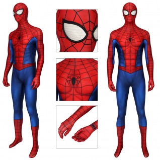Spider 3D Classic Suit Peter Parker Cosplay Costume